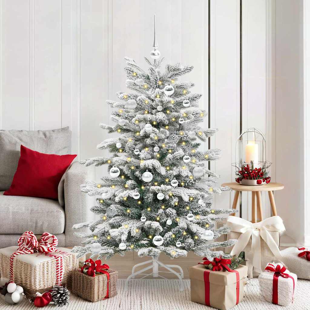 Vidaxx árbol de Navidad artificial plegable blanco 150 cm PE y PVC