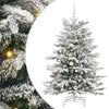 Vidaxx albero di Natale artificiale pieghevole bianco 150 cm PE e PVC