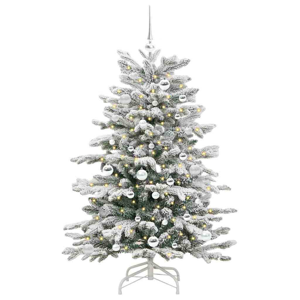 Vidaxx árbol de Navidad artificial plegable blanco 150 cm PE y PVC