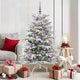 Vidaxx árbol de Navidad artificial plegable blanco 150 cm PE y PVC