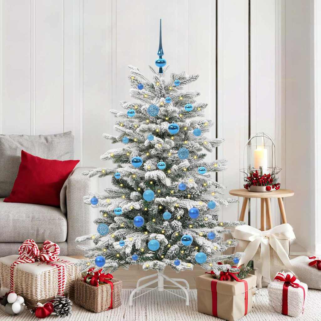 Vidaxx árbol de Navidad artificial plegable blanco 150 cm PE y PVC