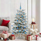 Vidaxx árbol de Navidad artificial plegable blanco 150 cm PE y PVC