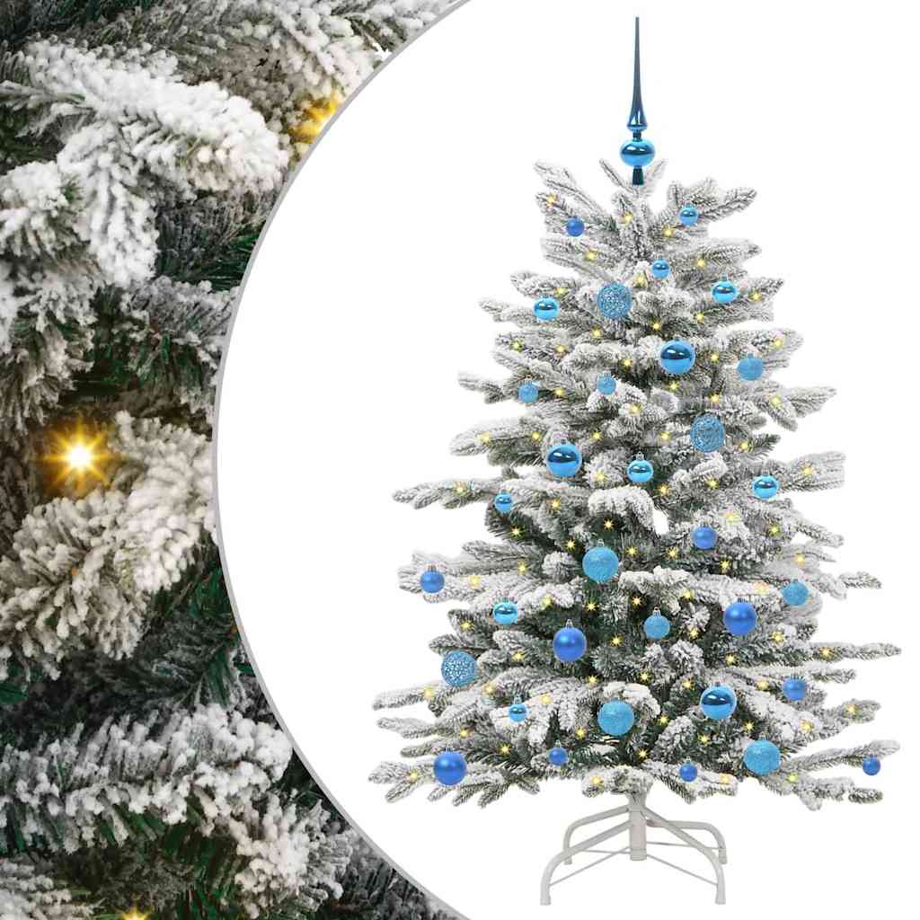 Vidaxx árbol de Navidad artificial plegable blanco 150 cm PE y PVC