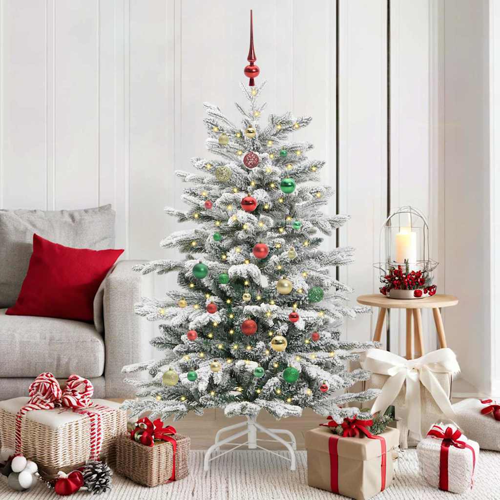 Vidaxx árbol de Navidad artificial plegable blanco 150 cm PE y PVC