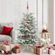 Vidaxx árbol de Navidad artificial plegable blanco 150 cm PE y PVC