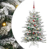 Vidaxx albero di Natale artificiale pieghevole bianco 150 cm PE e PVC