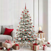 Vidaxx árbol de Navidad artificial plegable blanco 180 cm PE y PVC
