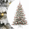 Vidaxx árbol de Navidad artificial plegable blanco 180 cm PE y PVC