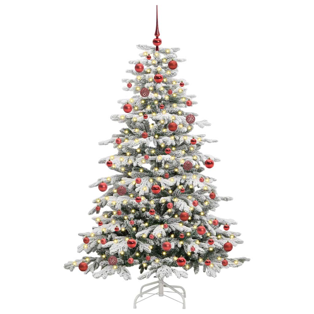 Vidaxx árbol de Navidad artificial plegable blanco 180 cm PE y PVC