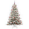 Vidaxx árbol de Navidad artificial plegable blanco 180 cm PE y PVC