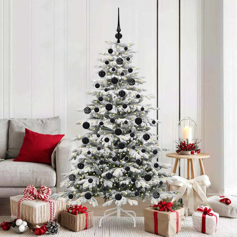 Vidaxx albero di Natale artificiale pieghevole bianco 180 cm PE e PVC