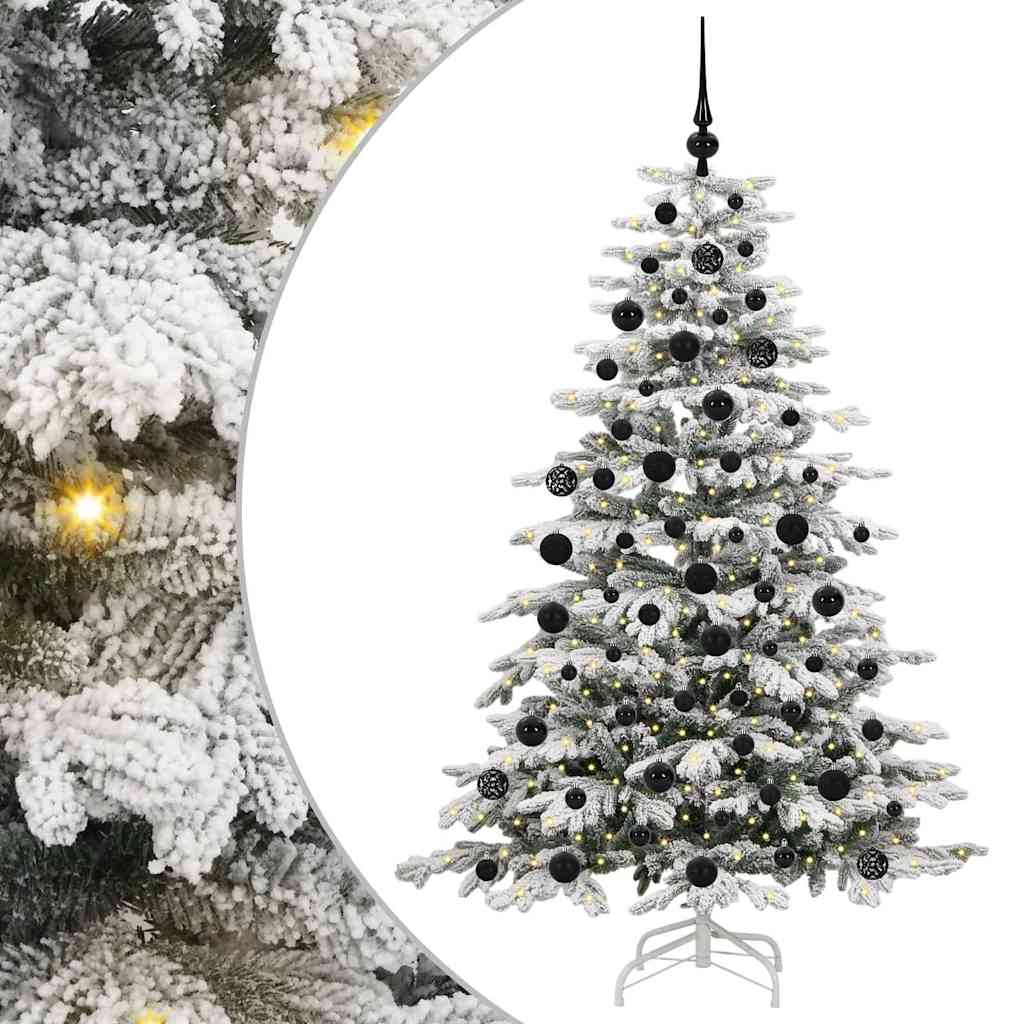 Vidaxx albero di Natale artificiale pieghevole bianco 180 cm PE e PVC
