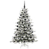 Vidaxl kunstmatige inklapbare kerstboom wit 180 cm pe en pvc