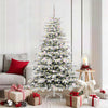 Vidaxl kunstmatige inklapbare kerstboom wit 180 cm pe en pvc