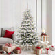 Vidaxx árbol de Navidad artificial plegable blanco 180 cm PE y PVC