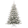 Vidaxl kunstmatige inklapbare kerstboom wit 180 cm pe en pvc