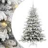 Vidaxx árbol de Navidad artificial plegable blanco 180 cm PE y PVC