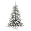 Vidaxx árbol de Navidad artificial plegable blanco 180 cm PE y PVC