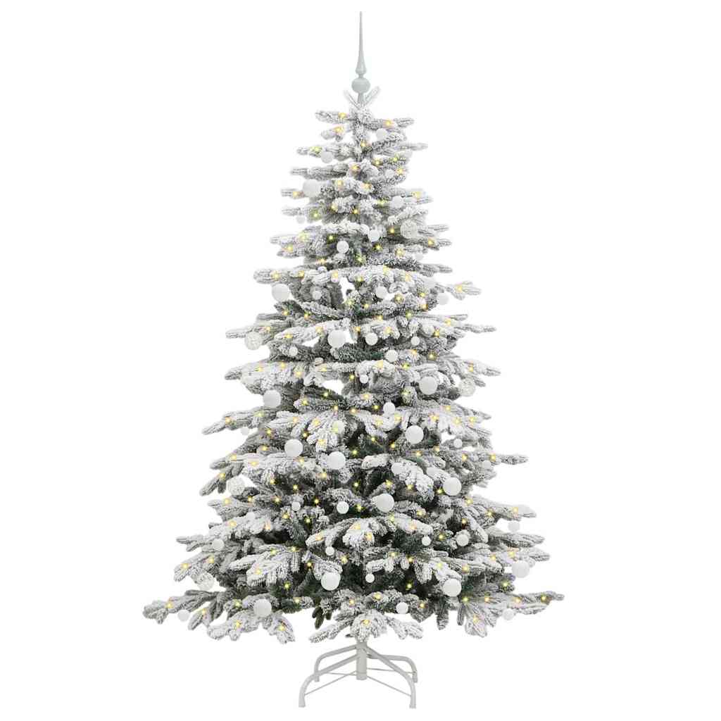 Vidaxx árbol de Navidad artificial plegable blanco 180 cm PE y PVC