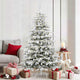 Vidaxx árbol de Navidad artificial plegable blanco 180 cm PE y PVC