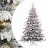 Vidaxl kunstmatige inklapbare kerstboom wit 180 cm pe en pvc