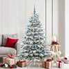 Vidaxl kunstmatige inklapbare kerstboom wit 180 cm pe en pvc