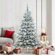 Vidaxx árbol de Navidad artificial plegable blanco 180 cm PE y PVC