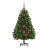 Albero di Natale artificiale Vidaxx con 150 LED verdi, PVC 120 cm e metallo