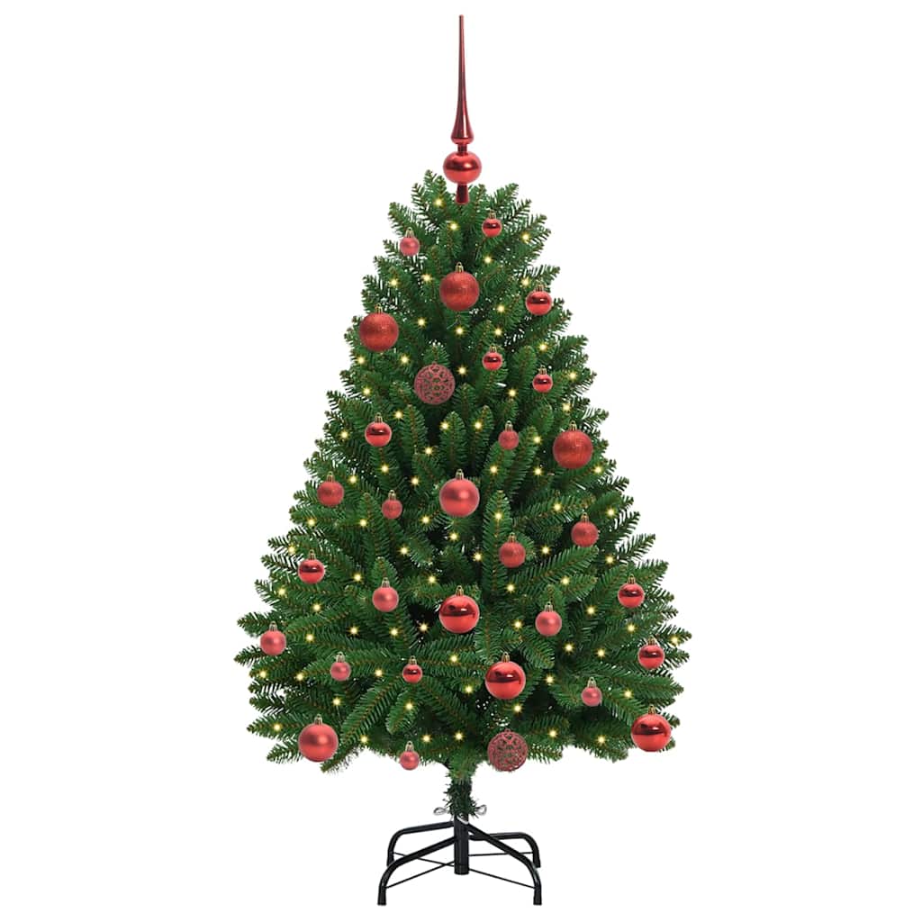 Albero di Natale artificiale Vidaxx con 150 LED verdi, PVC 120 cm e metallo