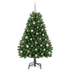Albero di Natale artificiale Vidaxx con 150 LED verdi, PVC 120 cm e metallo