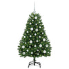 Albero di Natale artificiale Vidaxx con 150 LED verdi, PVC 120 cm e metallo