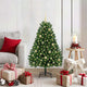 Albero di Natale artificiale Vidaxx con 150 LED verdi, PVC 120 cm e metallo