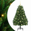 Albero di Natale artificiale Vidaxx con 150 LED verdi, PVC 120 cm e metallo