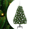 Albero di Natale artificiale Vidaxx con 150 LED verdi, PVC 120 cm e metallo