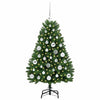 Albero di Natale artificiale Vidaxx con 150 LED verdi, PVC 120 cm e metallo