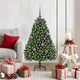 Albero di Natale artificiale Vidaxx con 150 LED verdi, PVC 120 cm e metallo