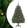 Albero di Natale artificiale Vidaxx con 150 LED verdi, PVC 120 cm e metallo