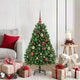 Albero di Natale artificiale Vidaxx con 150 LED verdi, PVC 120 cm e metallo