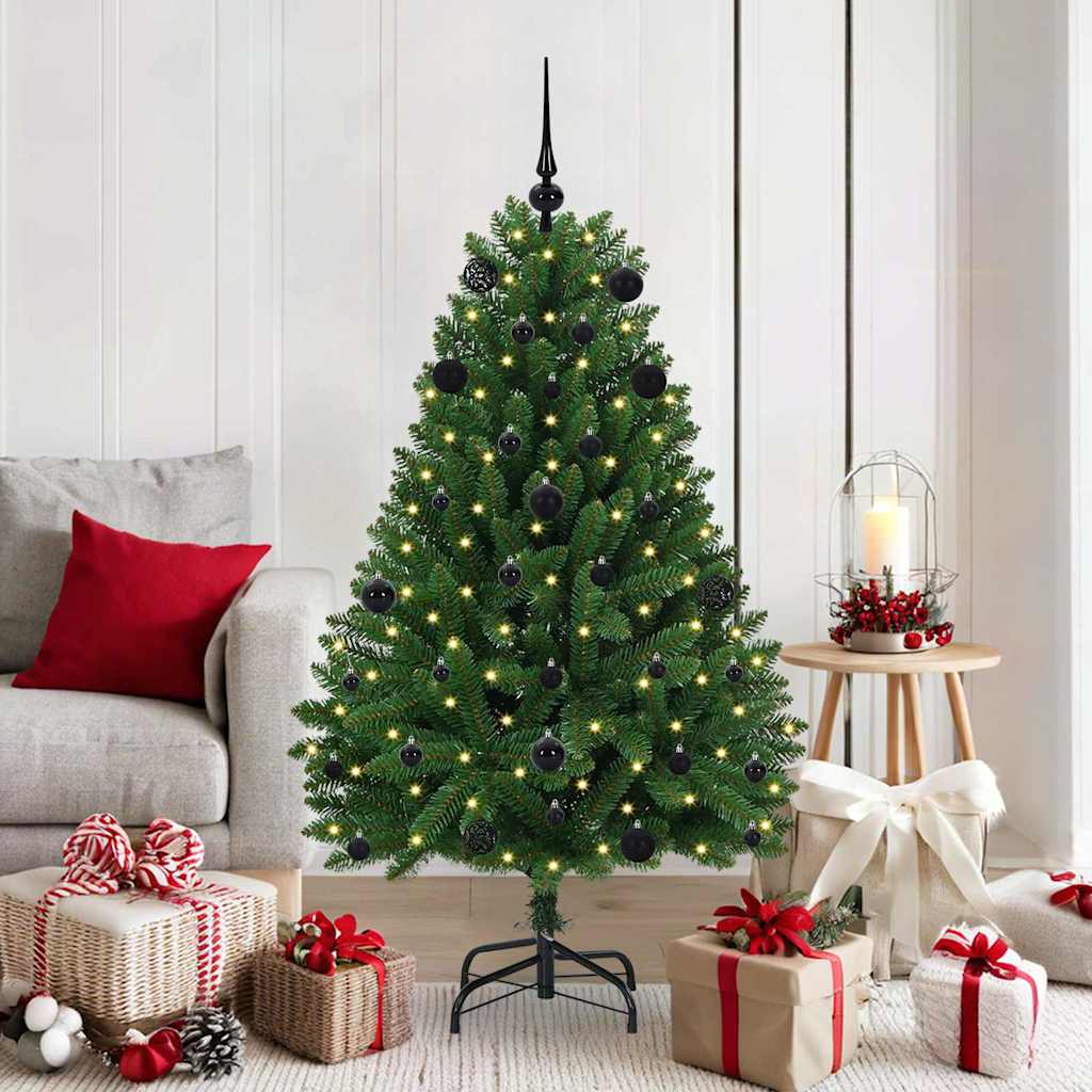 Vidaxl kunstkerstboom met 150 led groen 150 cm pvc en metaal