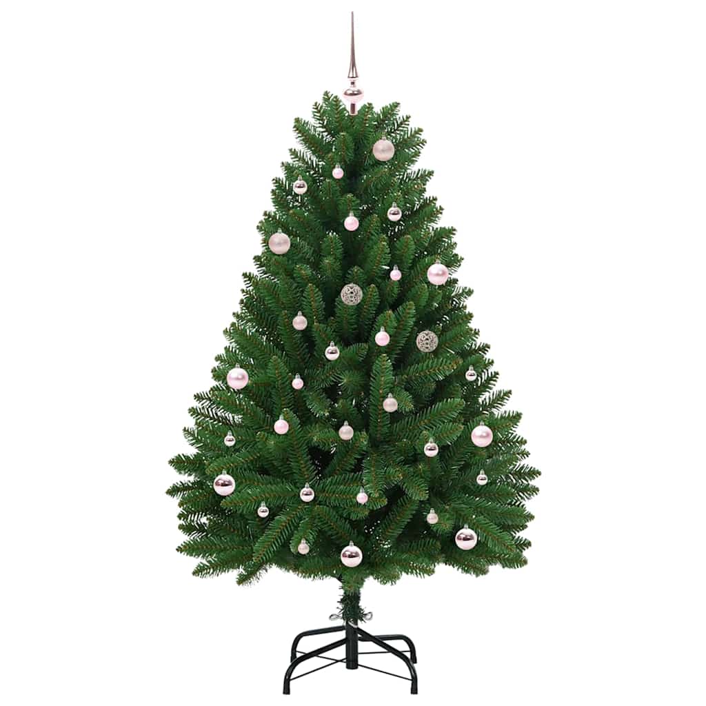 Vidaxl kunstkerstboom met 150 led groen 150 cm pvc en metaal