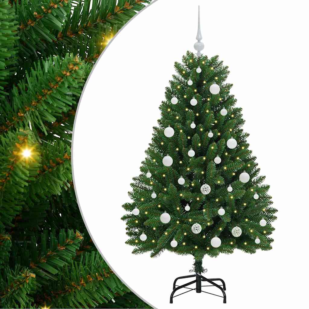 Albero di Natale artificiale Vidaxx con 150 LED verdi, 150 cm in PVC e metallo
