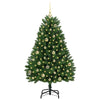 Vidaxl kunstkerstboom met 150 led groen 150 cm pvc en metaal