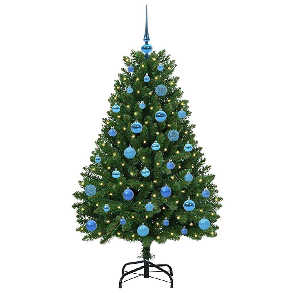 Vidaxl kunstkerstboom met 150 led groen 150 cm pvc en metaal