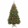 Vidaxl kunstkerstboom met 300 led groen 180 cm pvc en metaal