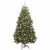 Vidaxl kunstkerstboom met 300 led groen 180 cm pvc en metaal