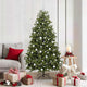 Vidaxl kunstkerstboom met 300 led groen 180 cm pvc en metaal