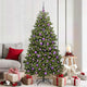 Albero di Natale artificiale Vidaxx con 300 LED verdi 180 cm in PVC e metallo