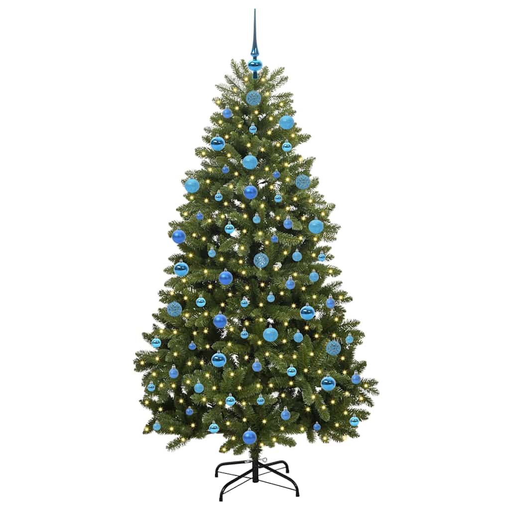 Vidaxl kunstkerstboom met 300 led groen 180 cm pvc en metaal