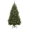 Albero di Natale artificiale Vidaxx con 300 LED verdi, 210 cm in PVC e metallo