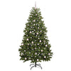Albero di Natale artificiale Vidaxx con 300 LED verdi, 210 cm in PVC e metallo